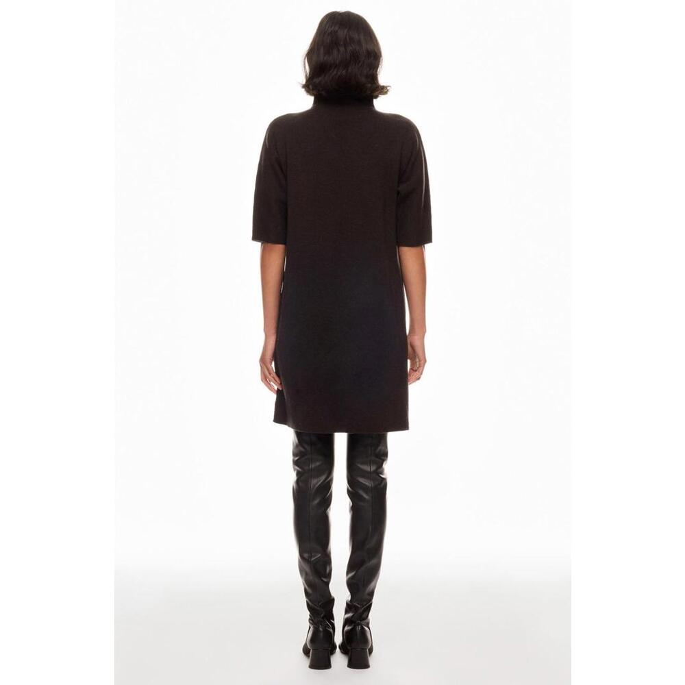 Ann Mashburn Brown Rowan Funnel Neck Dress Size M - Picture 2 of 5
